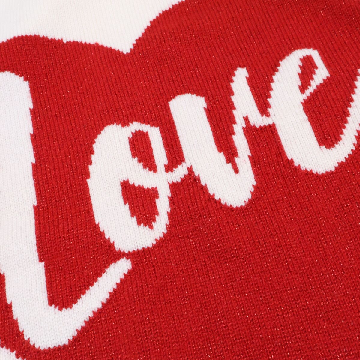 Dolce & Gabbana Ivory Cashmere Heart Crew Neck Knit 44 Sweater — view 4