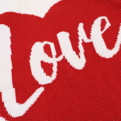 Dolce & Gabbana Ivory Cashmere Heart Crew Neck Knit 44 Sweater — view 4