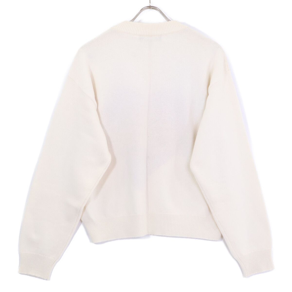 Dolce & Gabbana Ivory Cashmere Heart Crew Neck Knit 44 Sweater — view 2