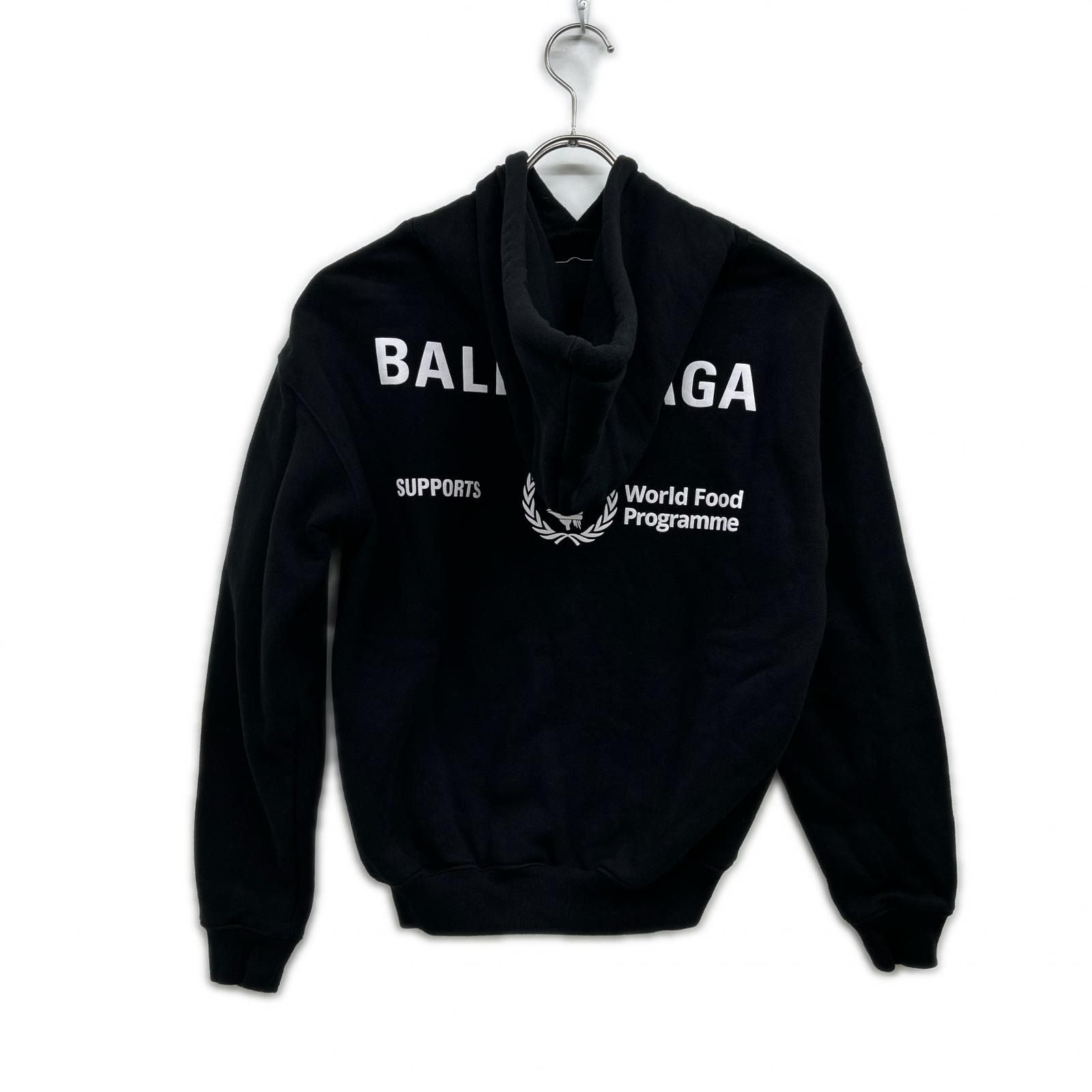 Balenciaga Black Wfp Logo Hoodie Sweatshirt — view 2