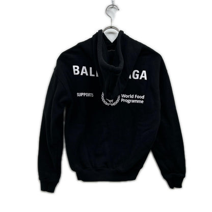 Balenciaga Black Wfp Logo Hoodie Sweatshirt — view 2