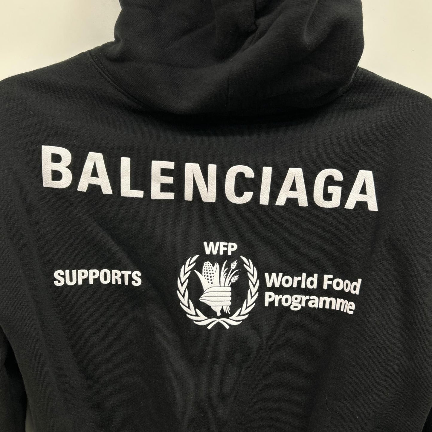 Balenciaga Black Wfp Logo Hoodie Sweatshirt — view 9