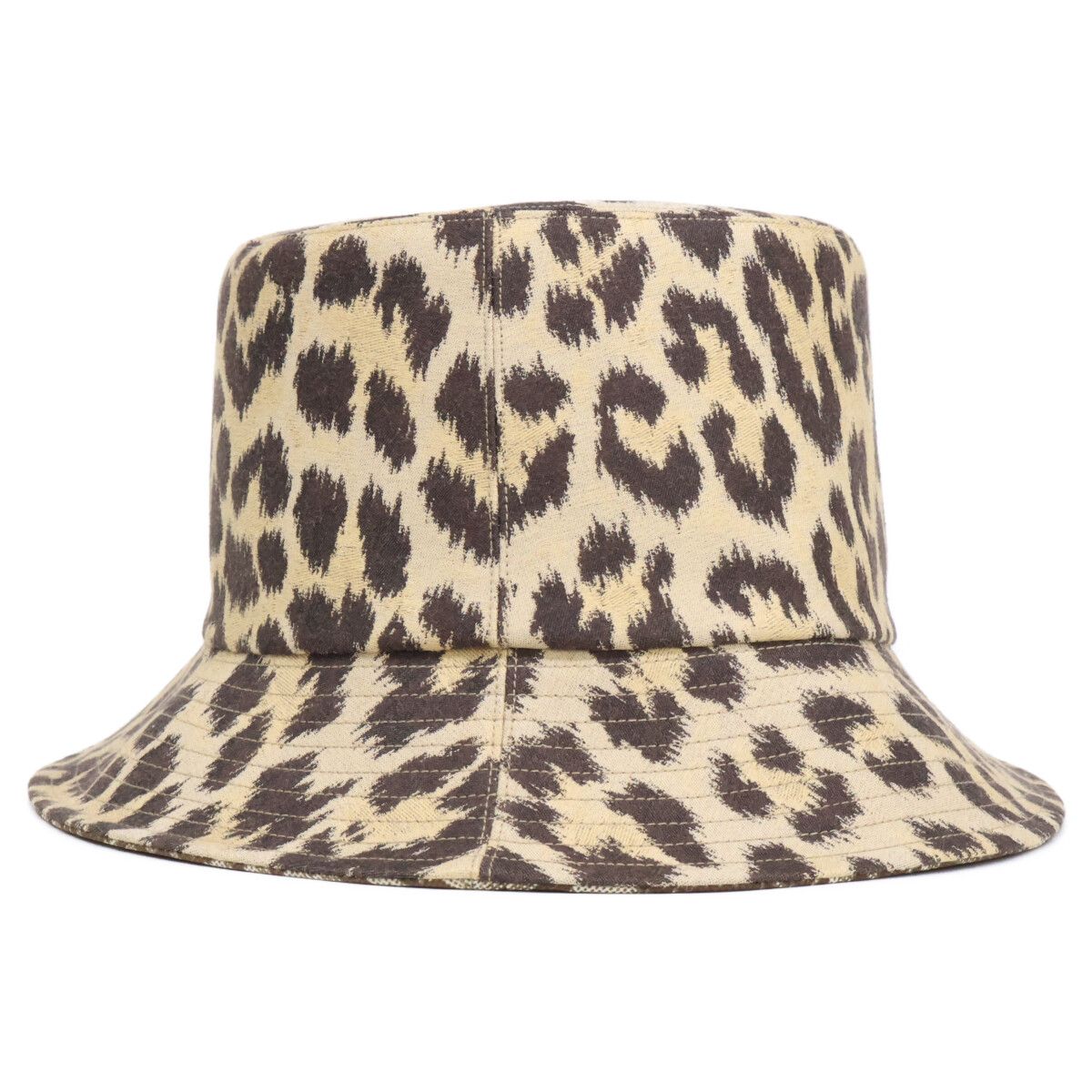 Dior Leopard Print White Oblique Reversible Hat 57 — view 3