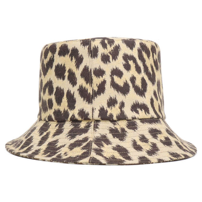 Dior Leopard Print White Oblique Reversible Hat 57 — view 3