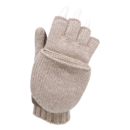 Hermes Lionel Cashmere Knit Deerskin Mittens Sweater Gloves — view 7