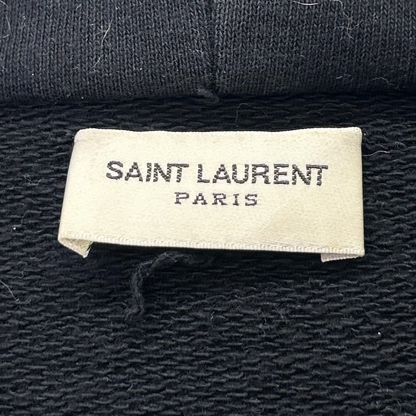 Saint Laurent Paris Black Pullover Hoodie XS — view 3
