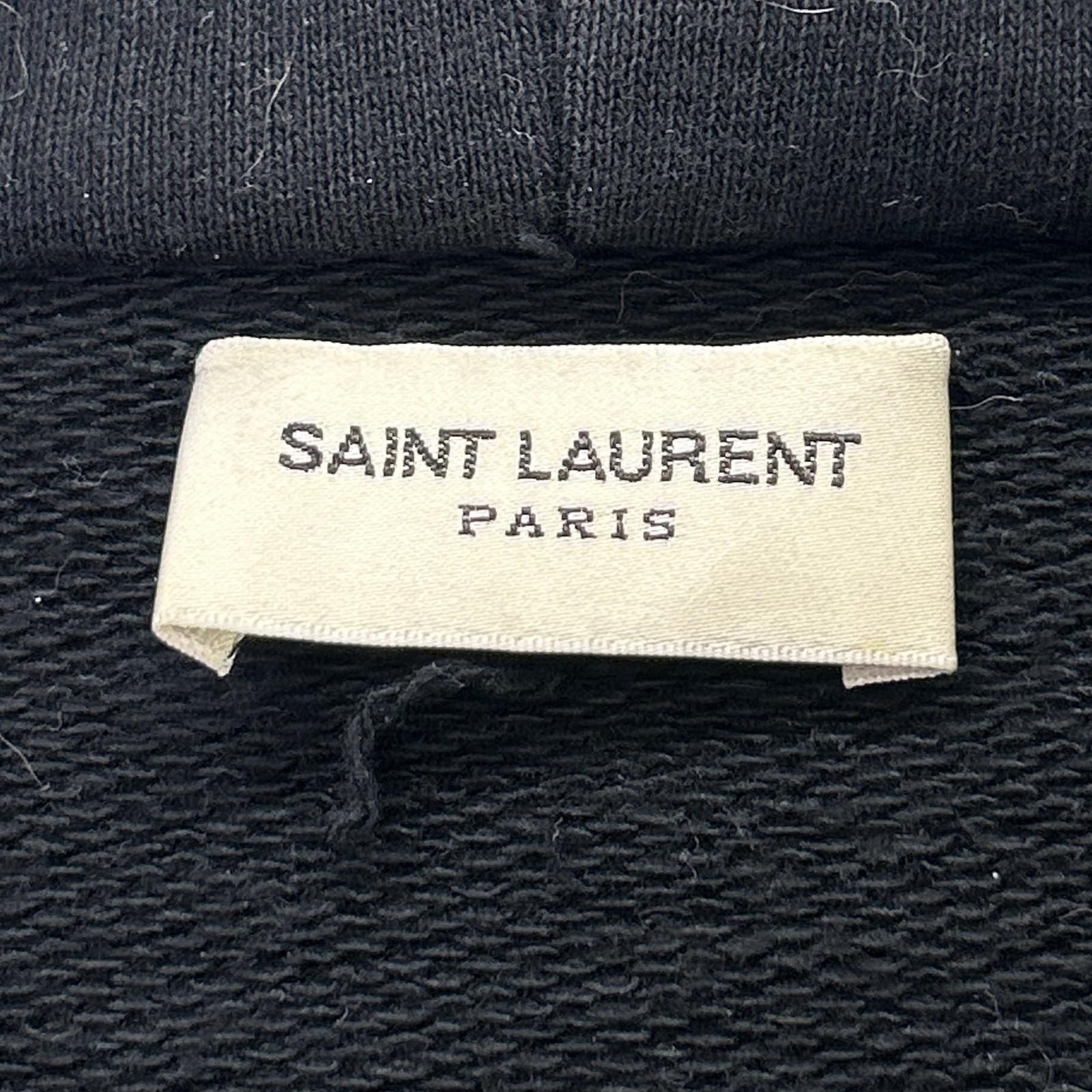 Saint Laurent Paris Black Pullover Hoodie XS — view 3