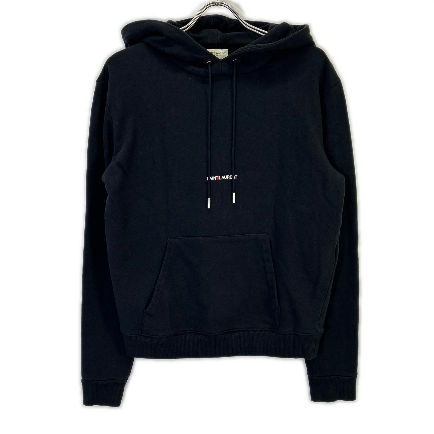 Saint Laurent Paris Black Pullover Hoodie XS