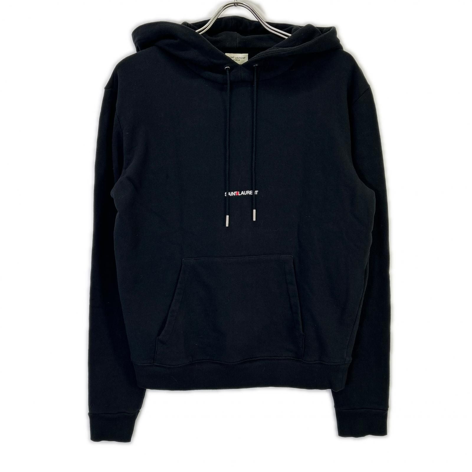 Saint Laurent Paris Black Pullover Hoodie XS