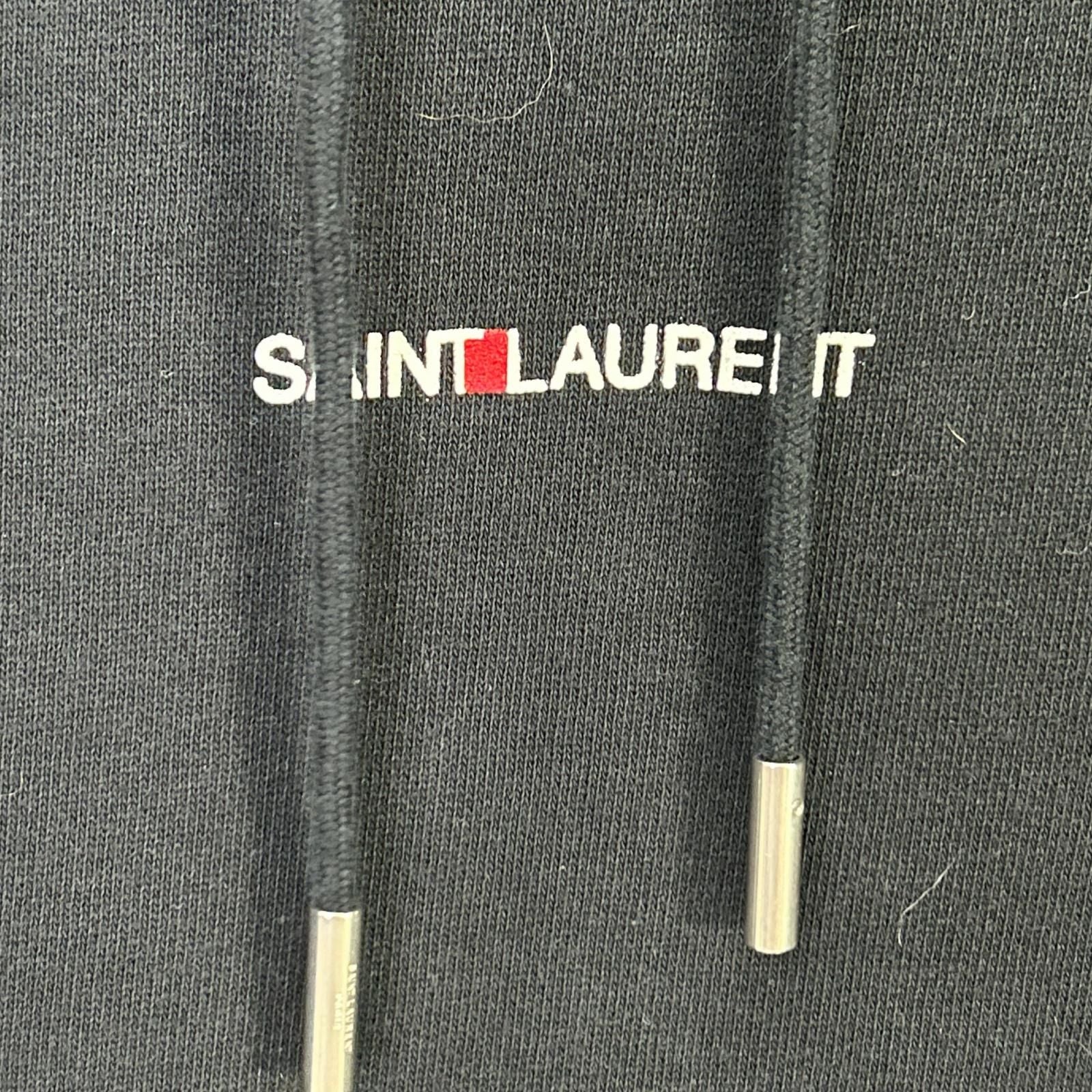 Saint Laurent Paris Black Pullover Hoodie XS — view 5