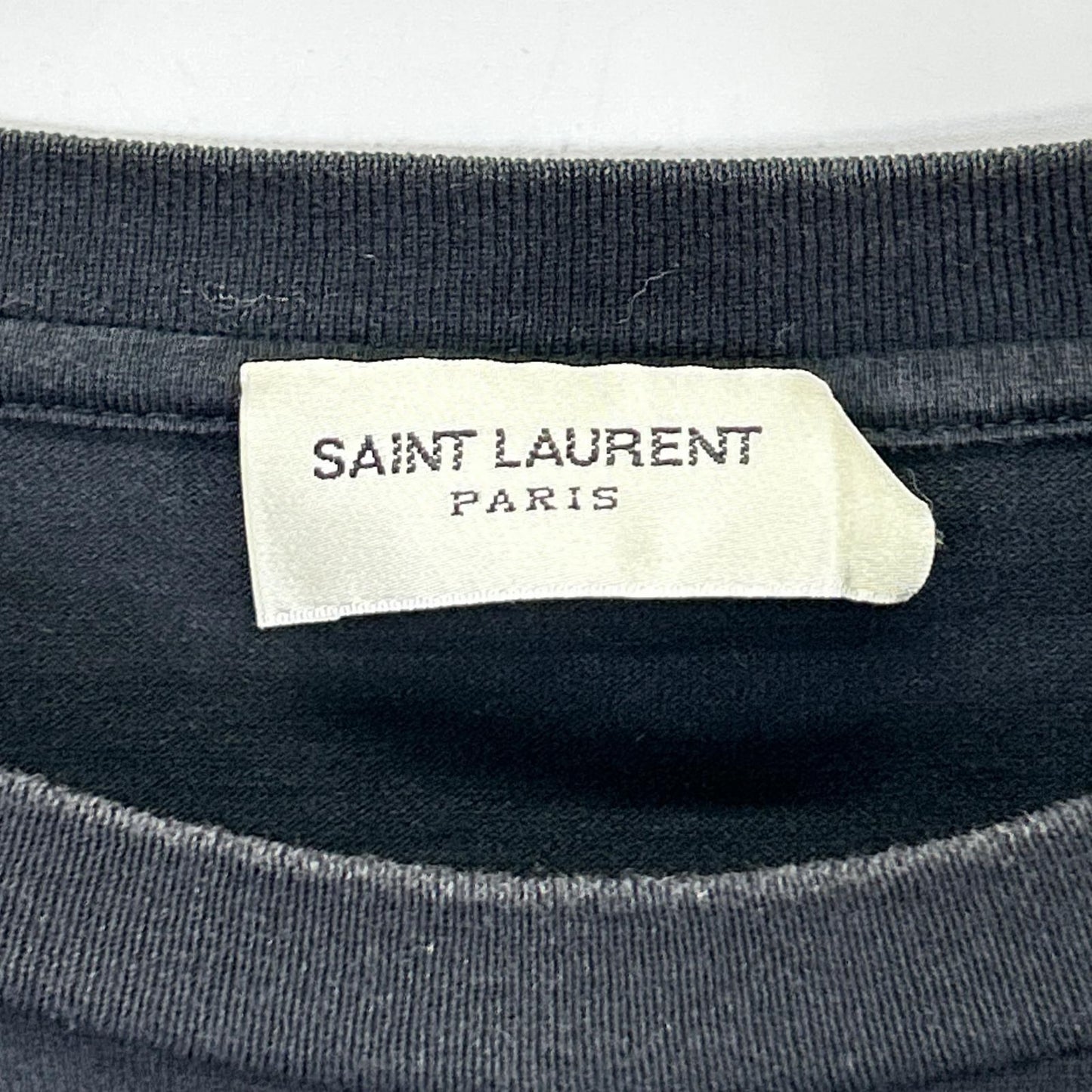 Saint Laurent Paris Black Logo T-Shirt — view 3