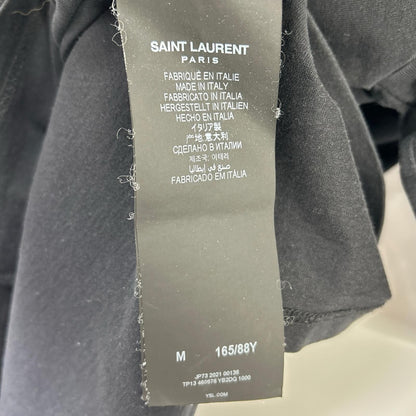 Saint Laurent Paris Black Logo T-Shirt — view 4
