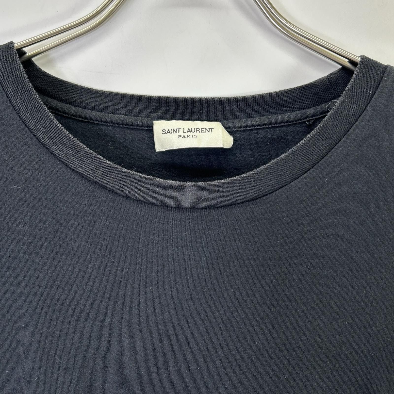Saint Laurent Paris Black Logo T-Shirt — view 5