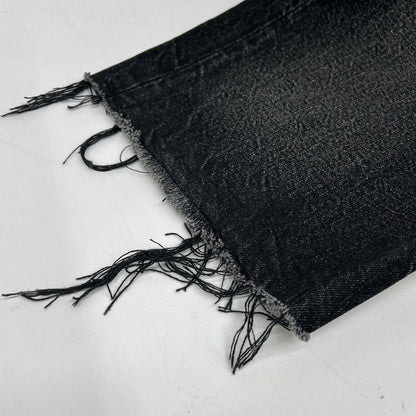 Saint Laurent Paris Black Washed Half Denim Pants 30 — view 9