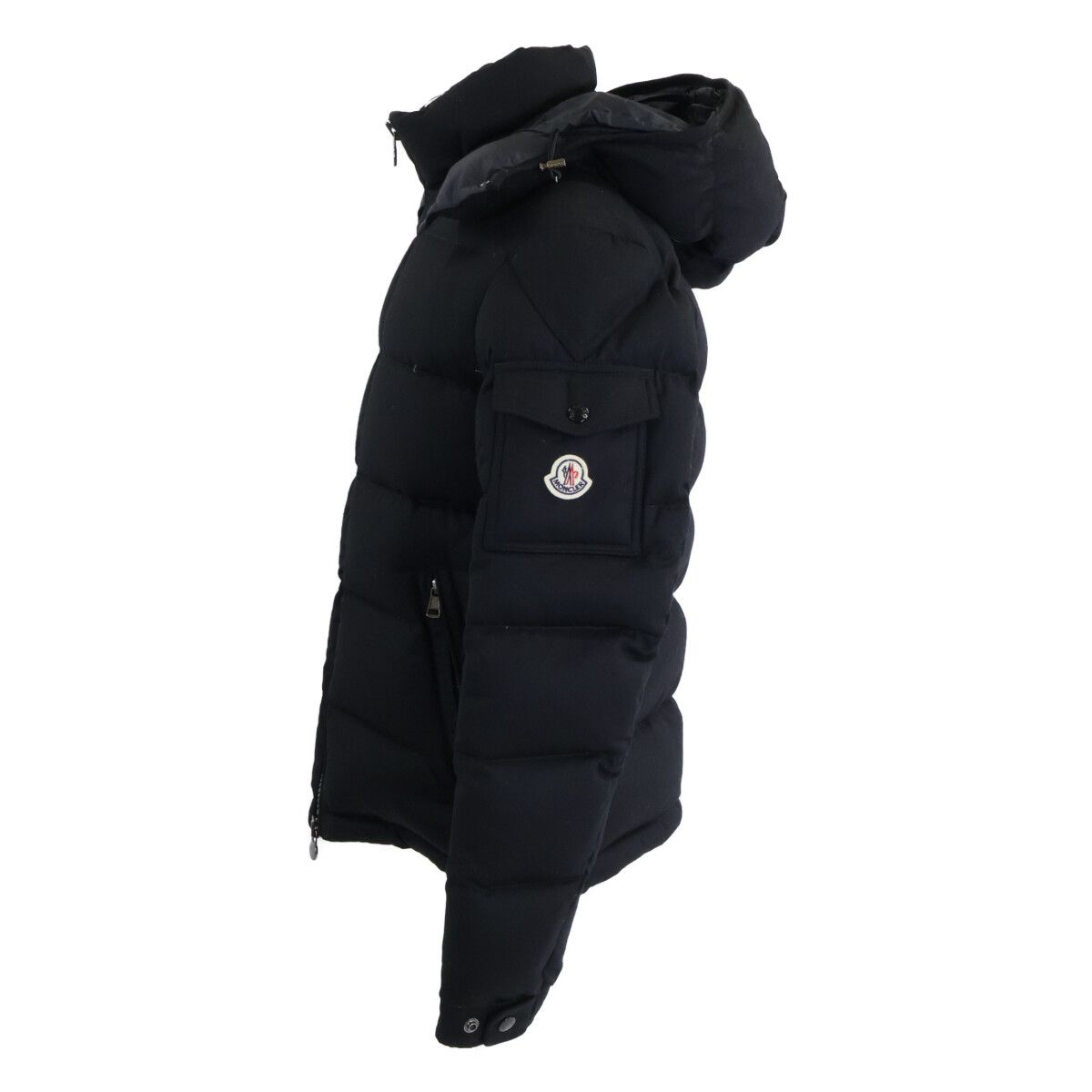 Moncler Montgenevre Wool Hooded Down Jacket — view 2
