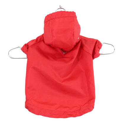 Prada Hooded Re-Nylon Triangle Logo Dog Gray Coat — view 2