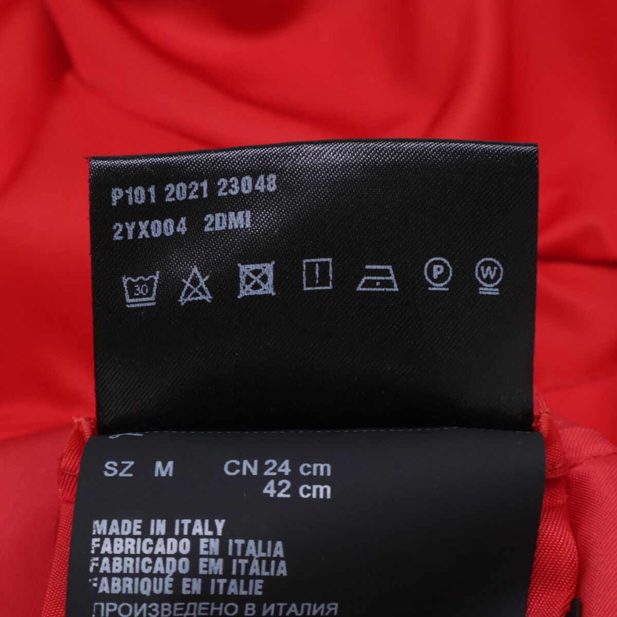 Prada Hooded Re-Nylon Triangle Logo Dot Gray Coat — view 6