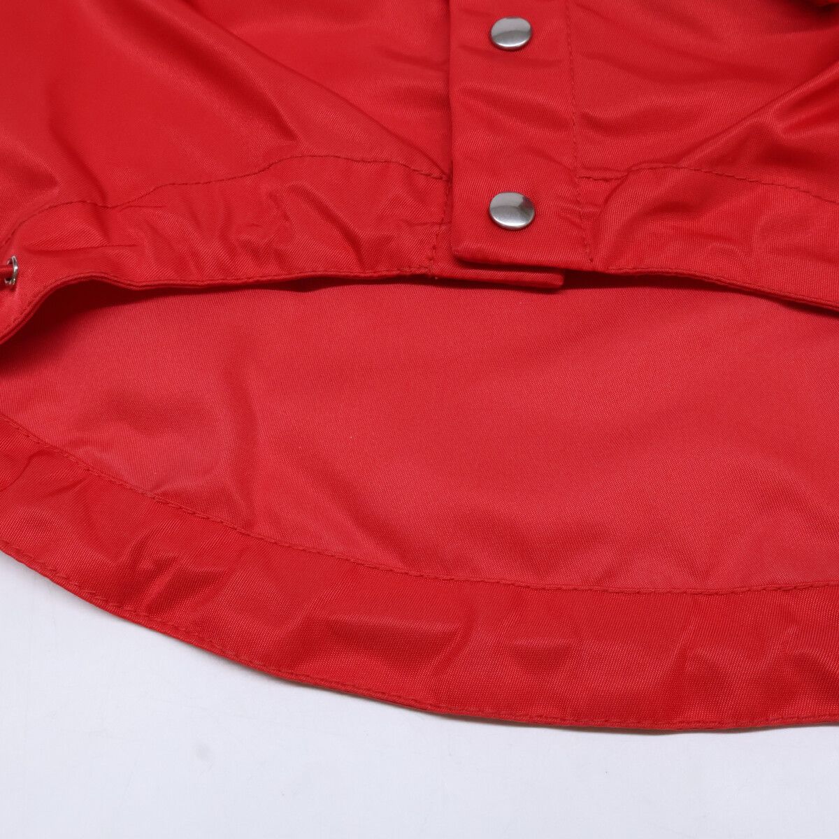 Prada Hooded Re-Nylon Triangle Logo Dot Gray Coat — view 8