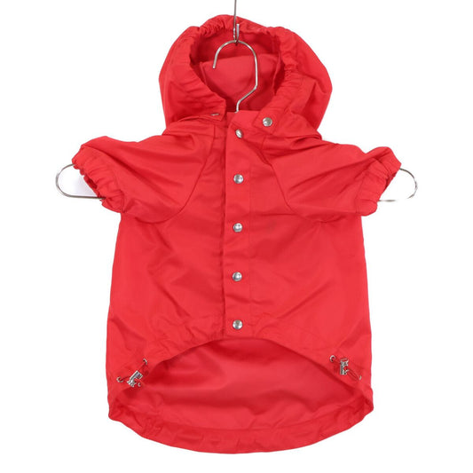 Prada Hooded Re-Nylon Triangle Logo Dot Gray Coat