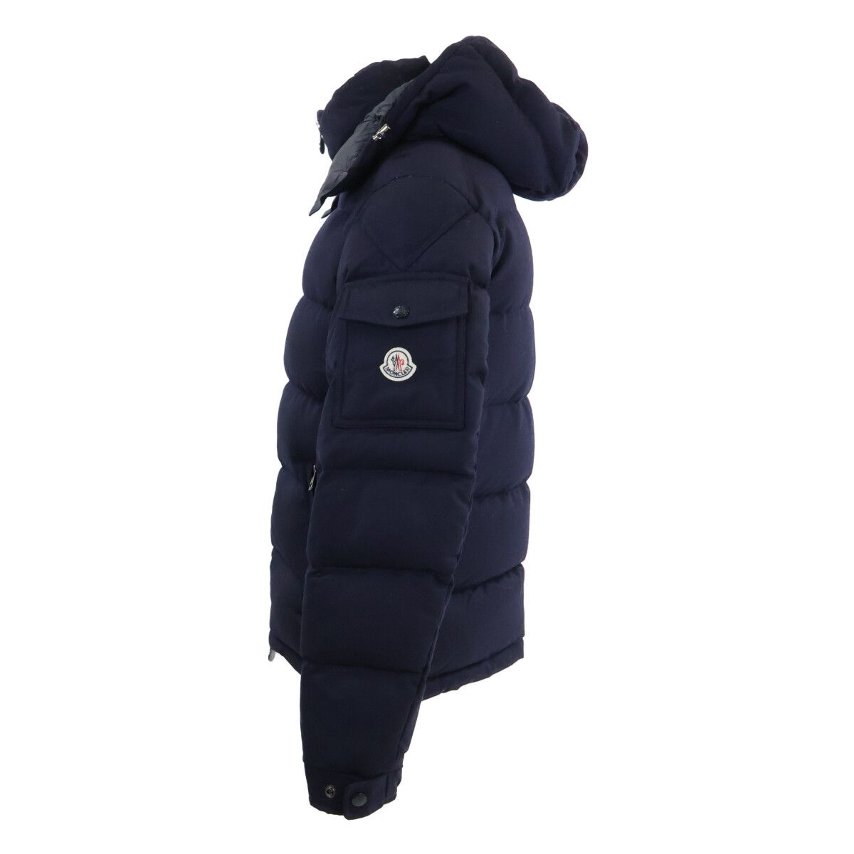 Moncler Montgenevre Wool Down Jacket with Hood — view 2