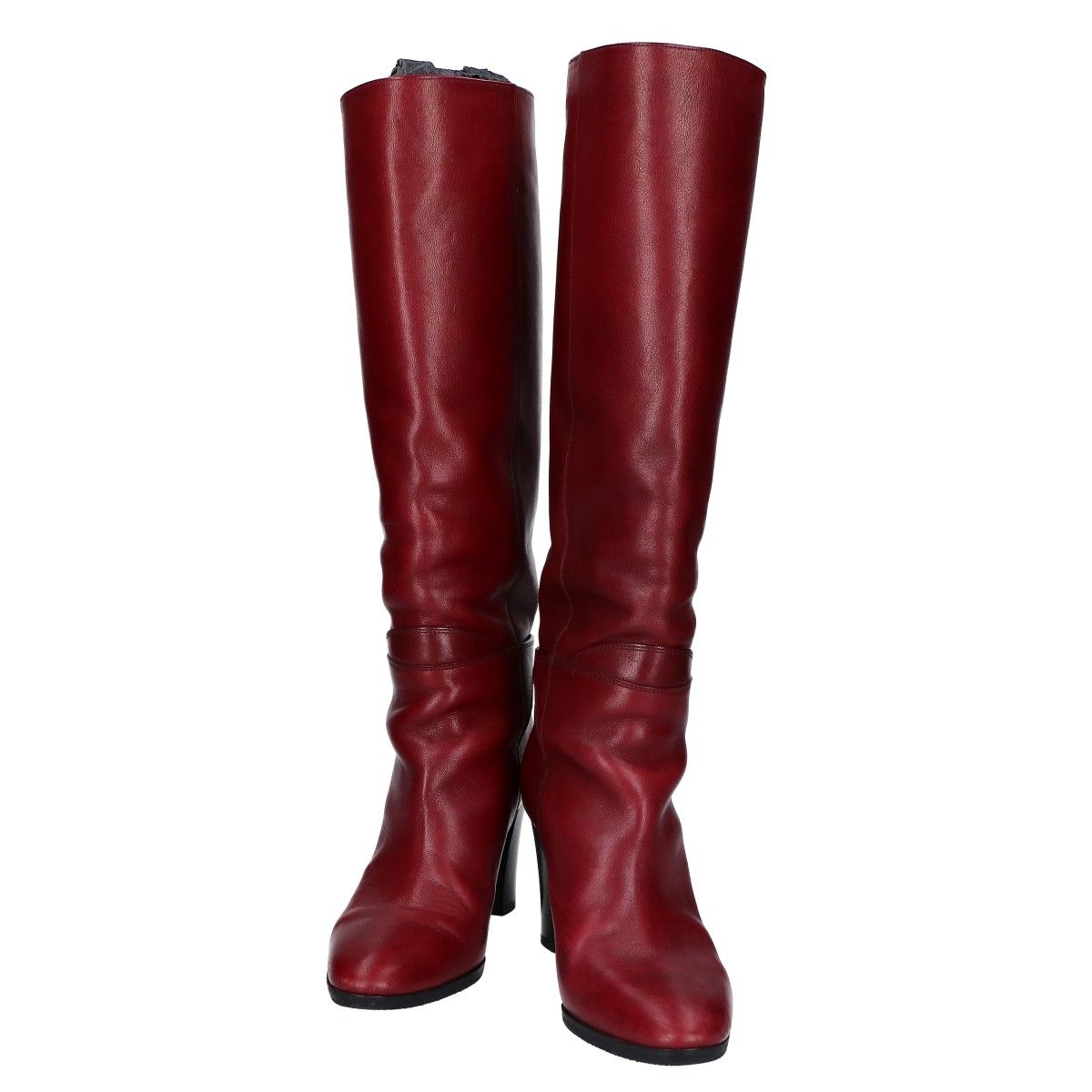 Celine Leather Belt Strap Claude Boots Heels Long