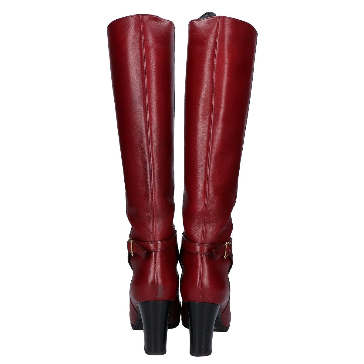 Celine Leather Belt Strap Claude Boots Heels Long — view 3