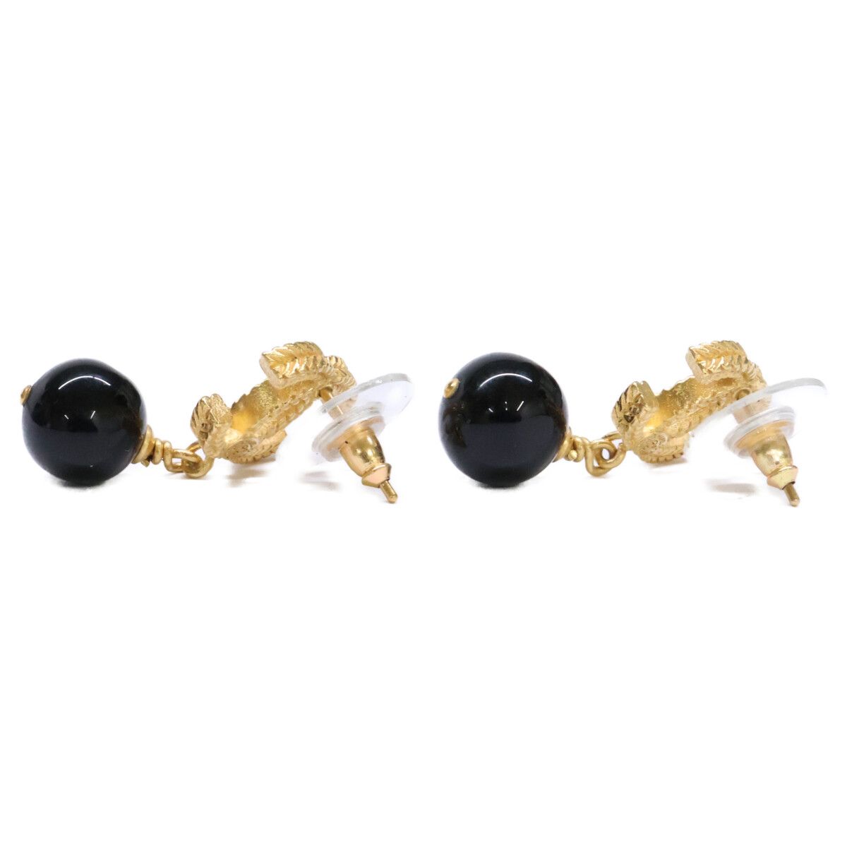 Chanel CC Logo Ball Earring