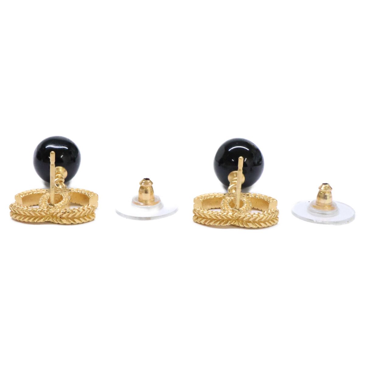 Chanel CC Logo Ball Earring — view 5