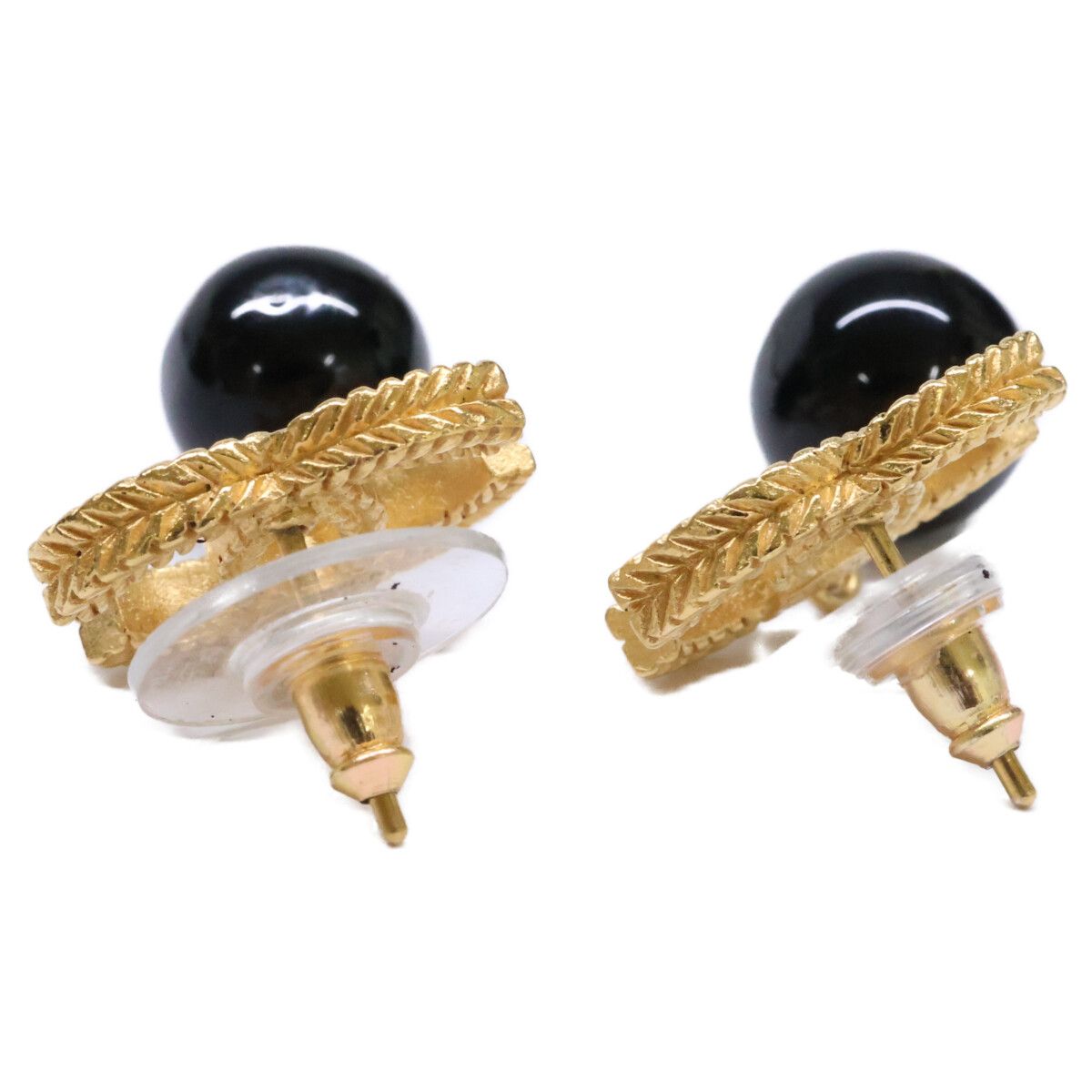 Chanel CC Logo Ball Earring — view 4