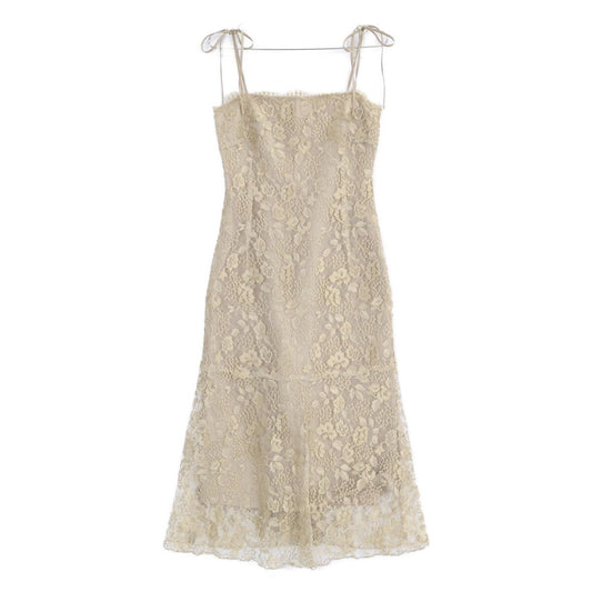 Max Mara Pianoforte Lace Embroidery Dress 38