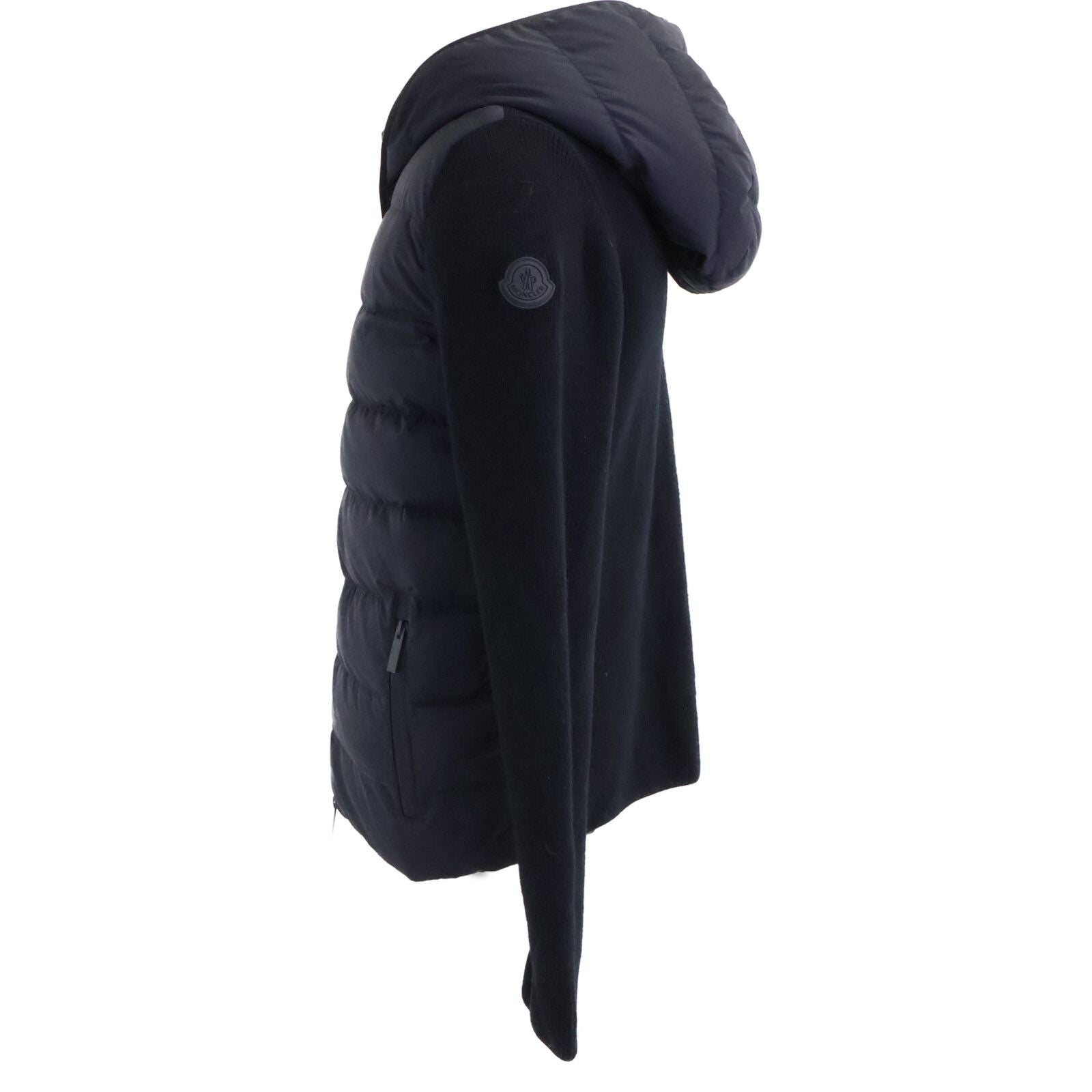 Moncler Cardigan Tricot Knit Replacement Down Jacket — view 2