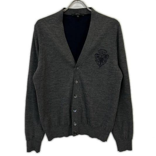 Gucci Chest Logo Wool Knit Cardigan