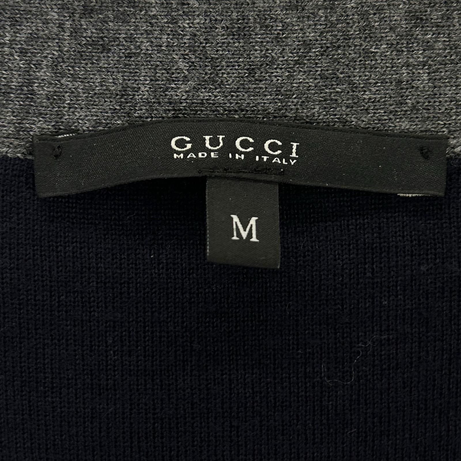 Gucci Chest Logo Wool Knit Cardigan — view 4
