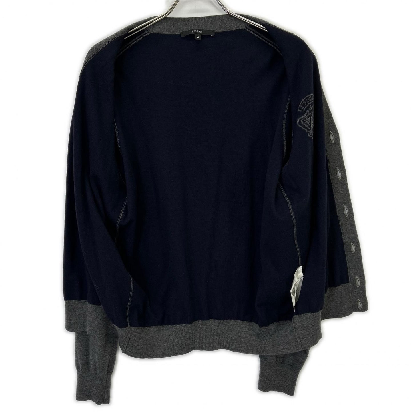 Gucci Chest Logo Wool Knit Cardigan — view 3