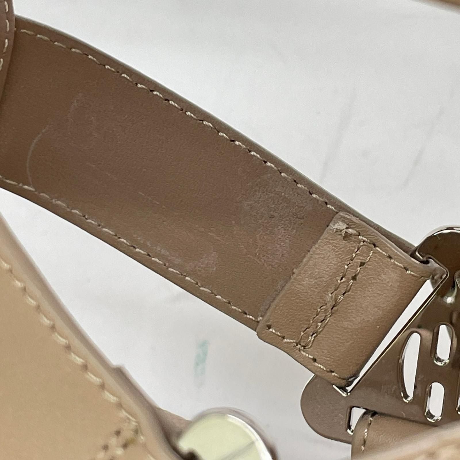 Hermes Enid Calfskin Dearman Buckle Sandals — view 9