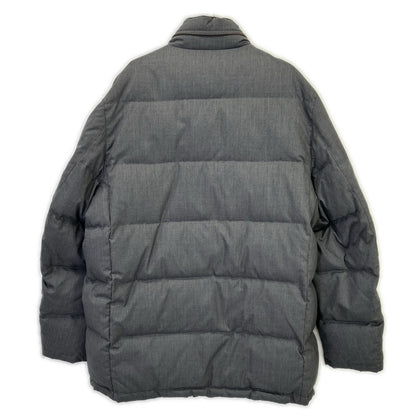 Loro Piana Brooks Brothers Brazza Gray Fabric Wool Down Jacket XL — view 2