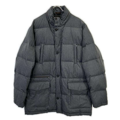 Loro Piana Brooks Brothers Brazza Gray Fabric Wool Down Jacket XL