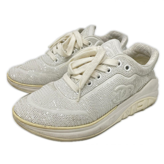 Chanel CC Logo Sequin Sneakers
