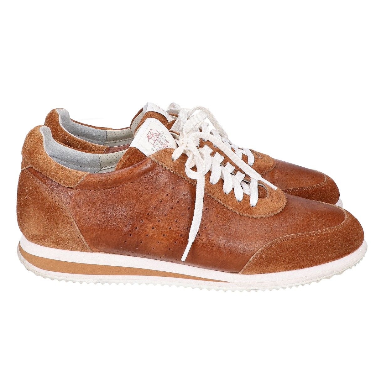 Brunello Cucinelli Leather Suede Sneakers — view 4