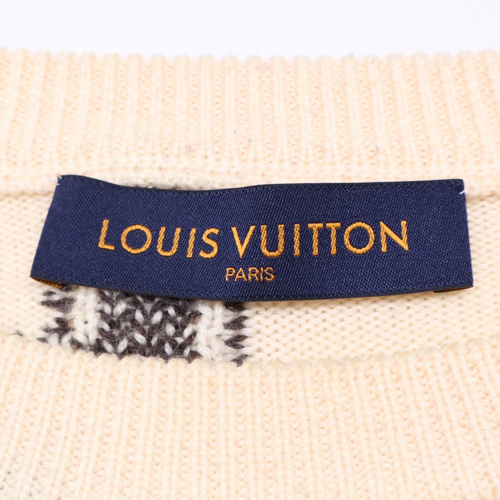 Louis Vuitton Zll Collaboration Letter Crew Neck Knit Sweater — view 3