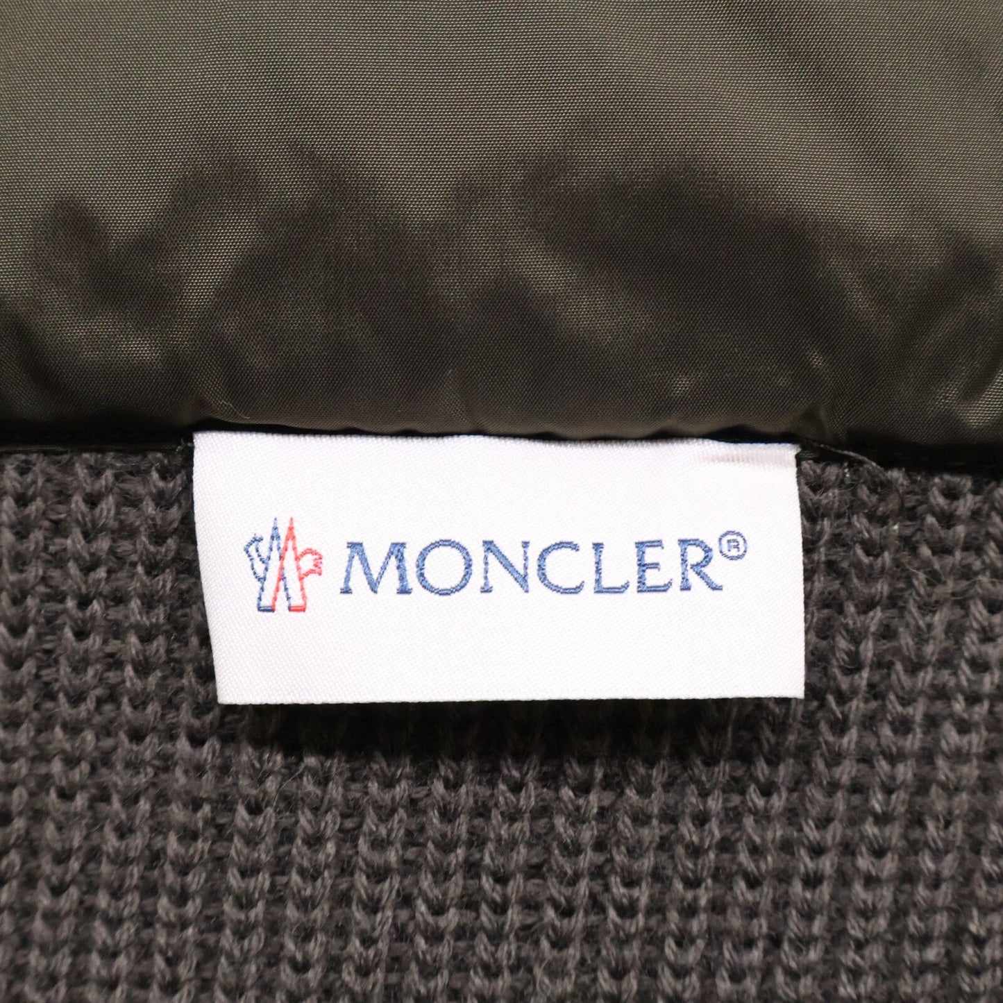 Moncler Cardigan Down Jacket Knit Contrast Hoodie — view 4
