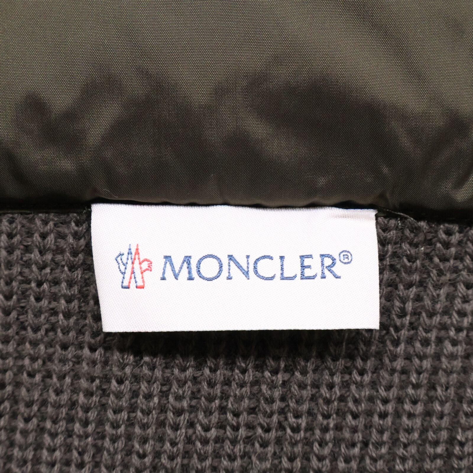 Moncler Cardigan Down Jacket Knit Contrast Hoodie — view 4
