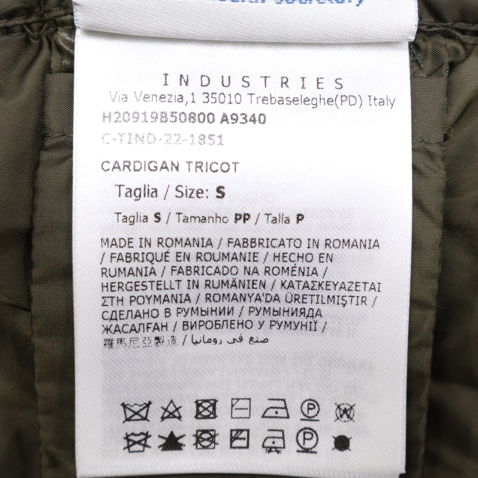 Moncler Cardigan Down Jacket Knit Contrast Hoodie — view 5