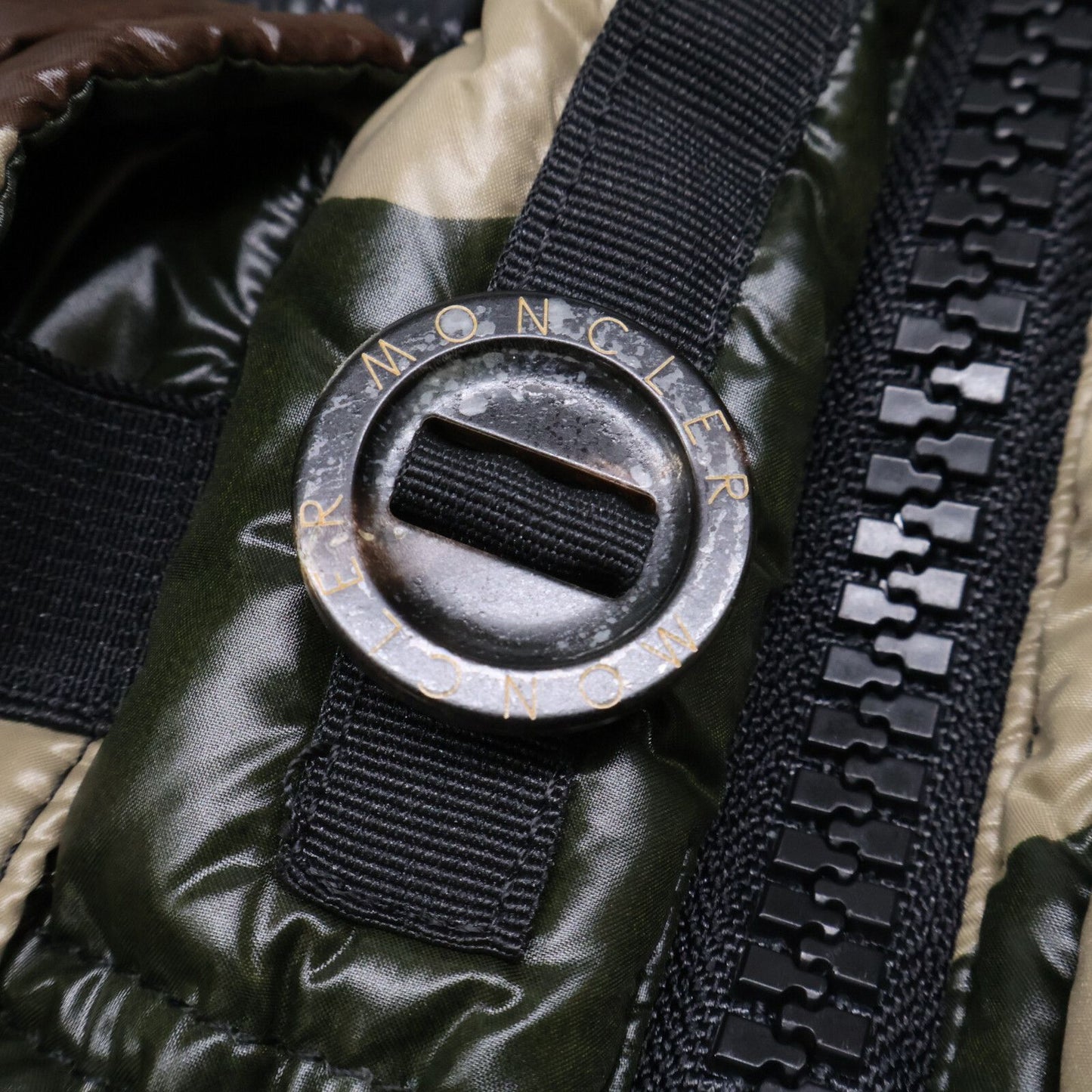 Moncler Sauterne Camouflage Hooded Down Jacket — view 9