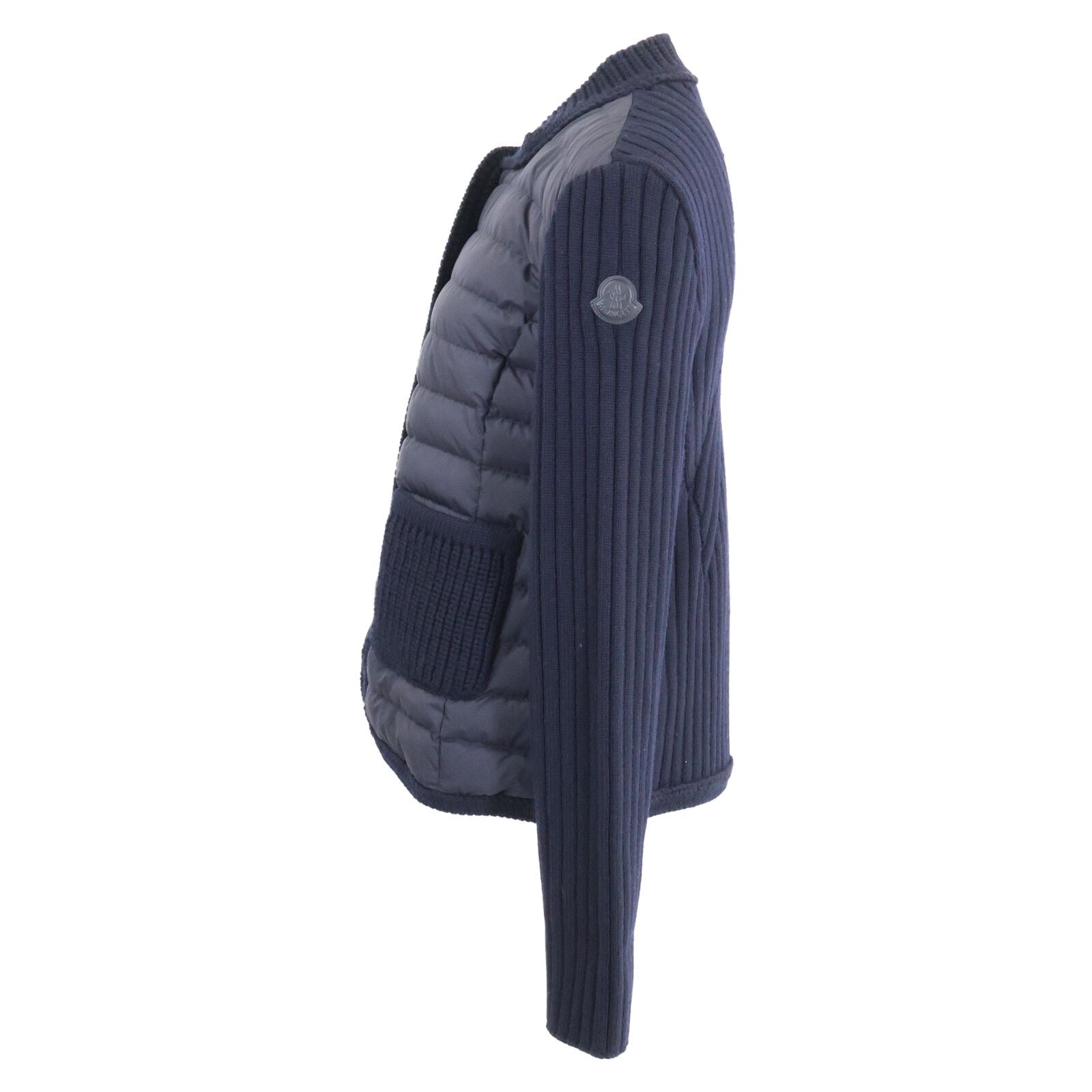 Moncler Cardigan Tricot Down Jacket Knit Contrast — view 3