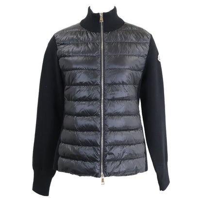 Moncler Cardigan Tricot Down Jacket Knit Contrast