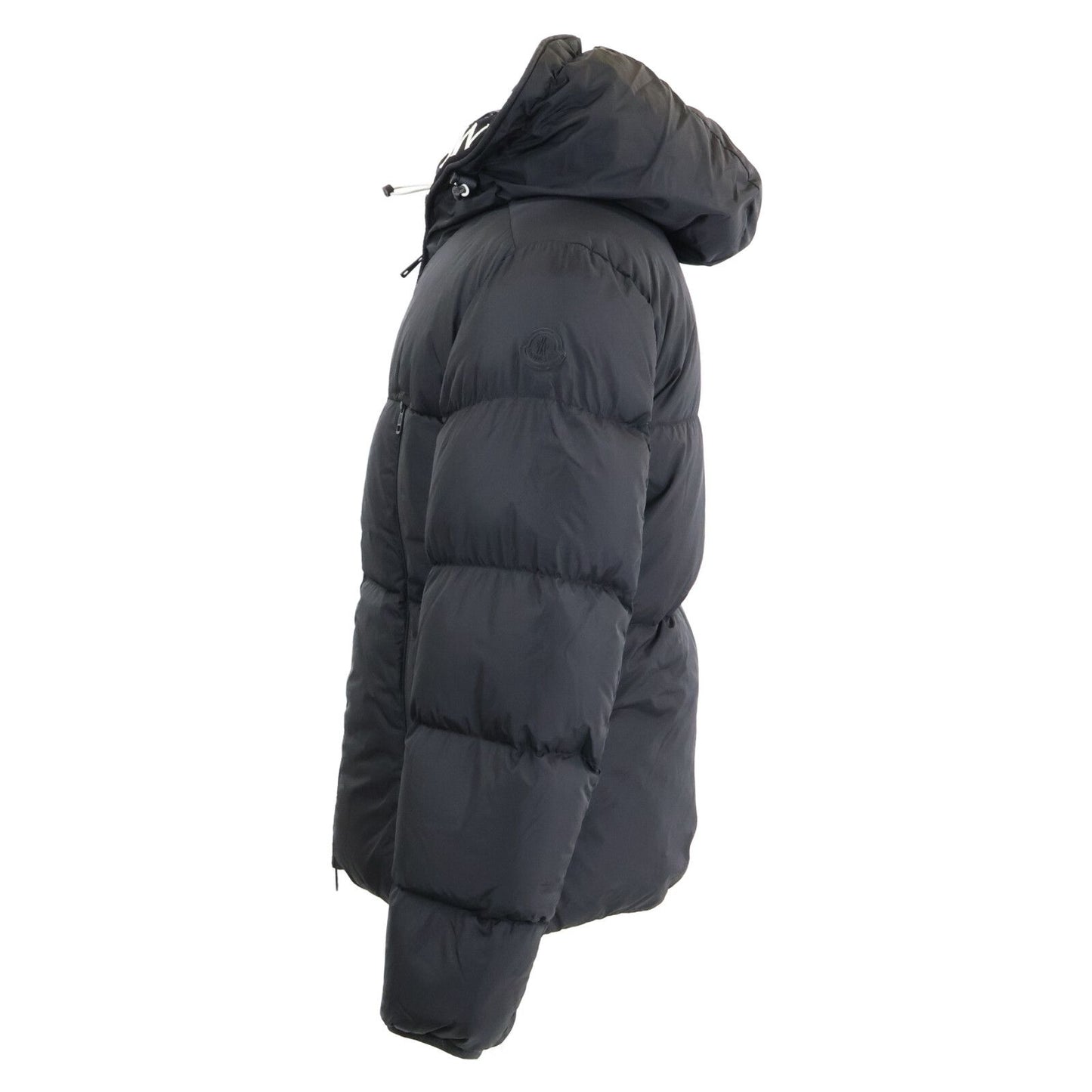 Moncler Montcla Inside Logo Embroidered Grosgrain Tape Hoodie Down — view 3