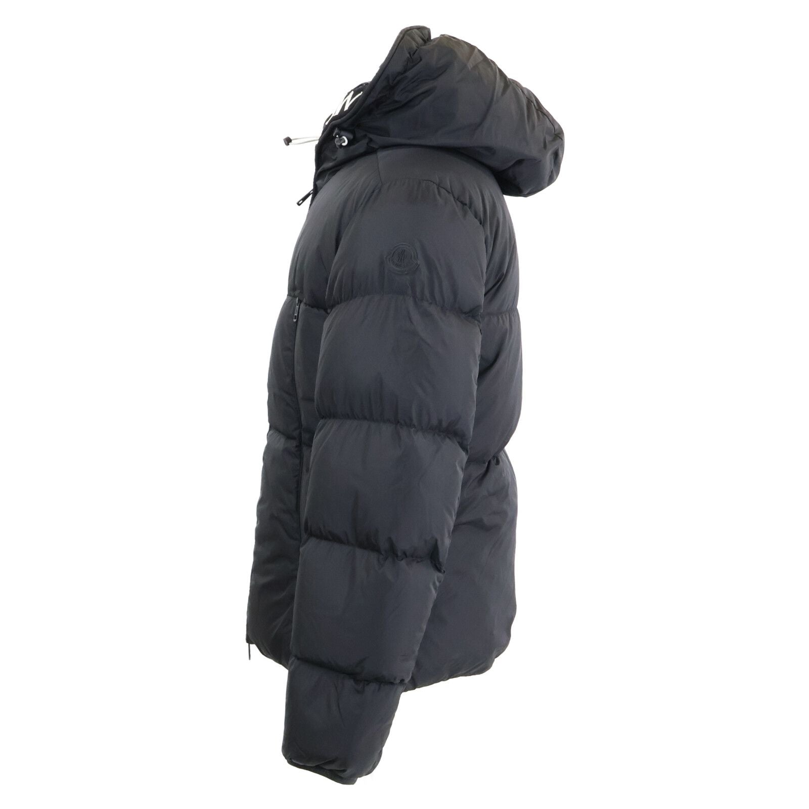 Moncler Montcla Inside Logo Embroidered Grosgrain Tape Hoodie Down — view 3