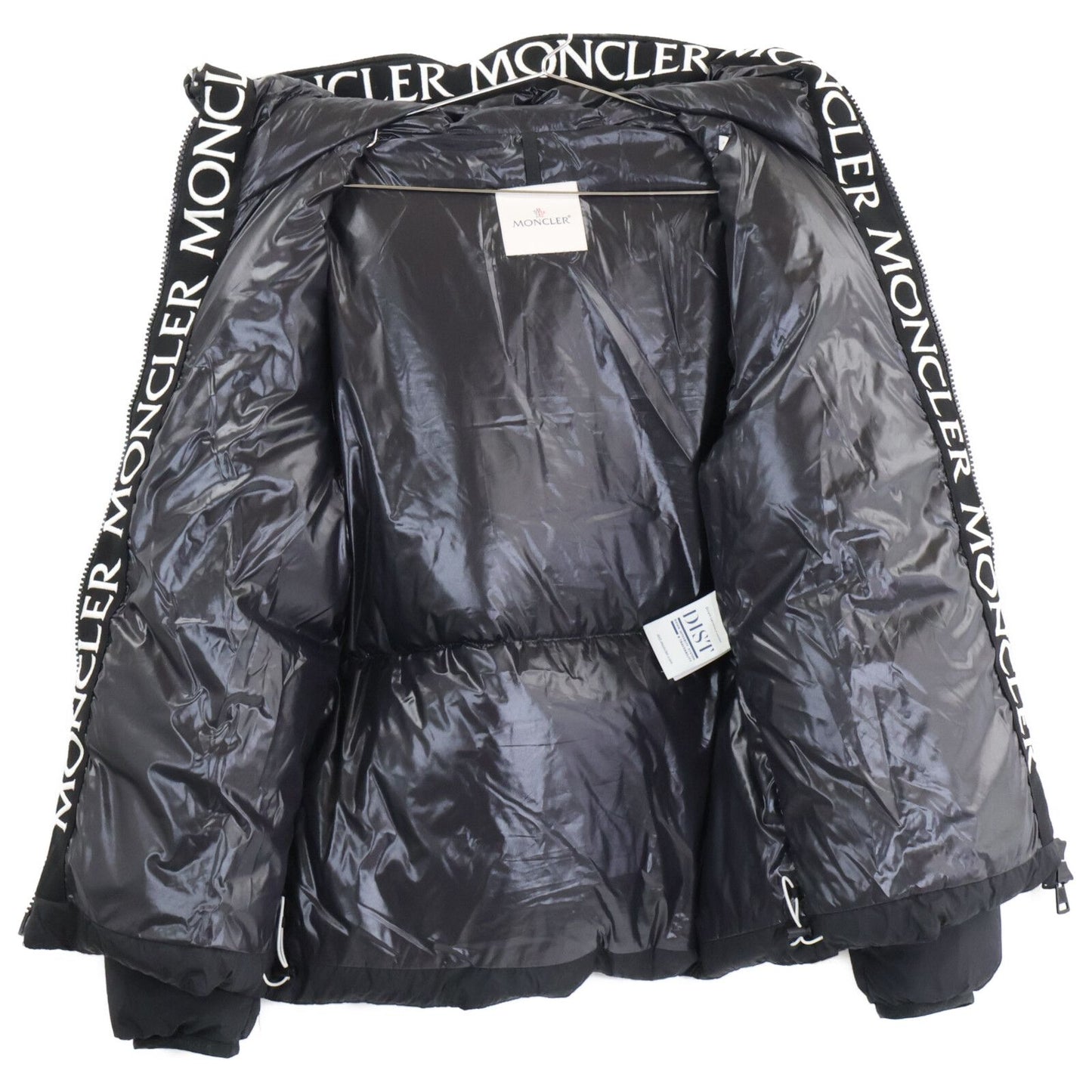 Moncler Montcla Inside Logo Embroidered Grosgrain Tape Hoodie Down — view 4