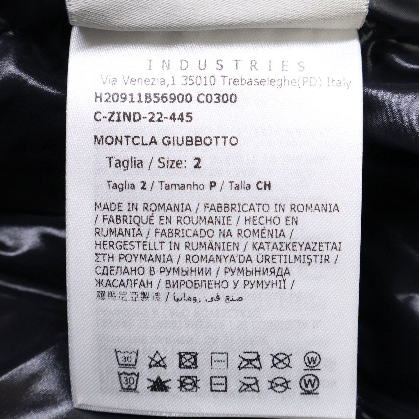 Moncler Montcla Inside Logo Embroidered Grosgrain Tape Hoodie Down — view 6